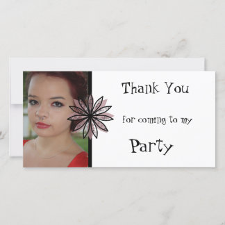 Merci d'être venu à ma carte photo de fête