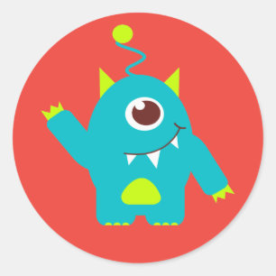 Merci d'être venu enfants alien autocollant d'anni