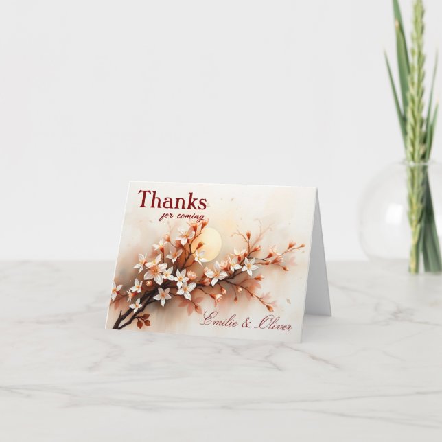 Merci d'être venu et de votre nom (Devant)