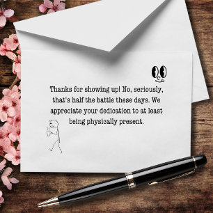 Merci d'être venu (non, sérieusement)