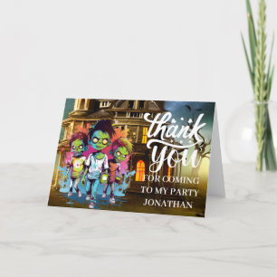 Merci d'Halloween zombie enfants