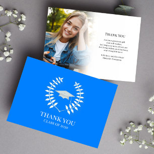 Merci diplômé Photo Classique bleu bleu bleu bleu 