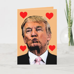 MERCI DONALD TRUMP KISS Carte de voeux
