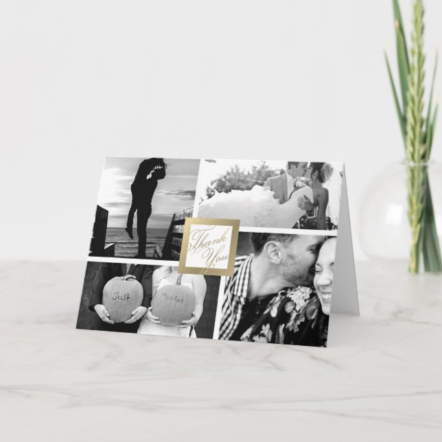 Merci d'or de Faux épousant le carte photo 4 (Devant)