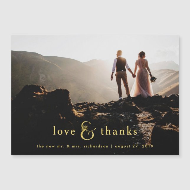 Merci d'or de photo de l'esperluète | (Devant)