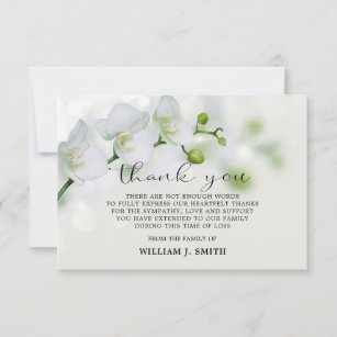 Cartes De Vœux Orchidee Blanche Zazzle Fr