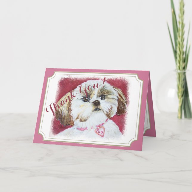 MERCI doux de Shih Tzu (Devant)