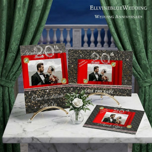 Merci du 20e anniversaire du Mariage Silver & Gems