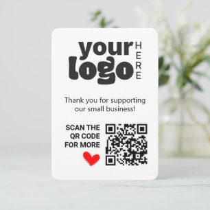 Merci du code Qr pour soutenir les petites entrepr