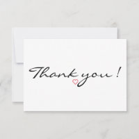 Merci du coeur rouge
