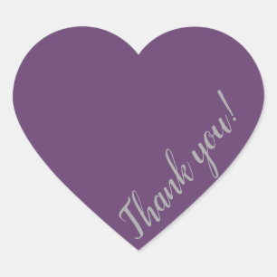 Merci du fond de mon coeur - autocollant