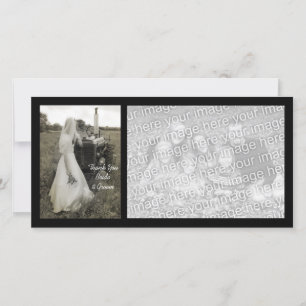 Merci du Mariage campagnard de la mariée et du tra