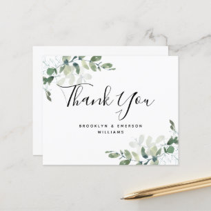 MERCI du Mariage de feuillage vert Eucalyptus BUDG