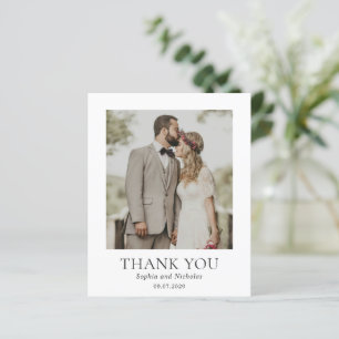 Merci du Mariage du budget photo noir et blanc