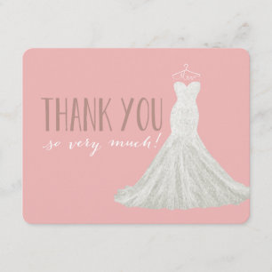 Merci élégant du rose   de robe