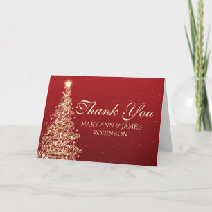 Merci Élégant Noël Rouge