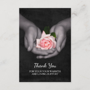 Merci élégant pour le rose de rose de soutien dans