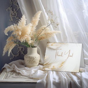 Merci Elégante Pampas Bohème Florale Or