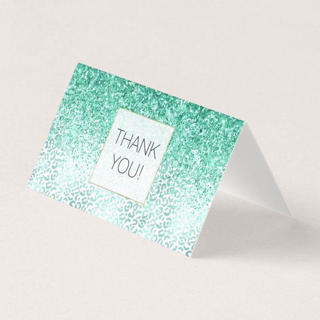 Merci Empreinte de léopard de Parties scintillant  (Front)