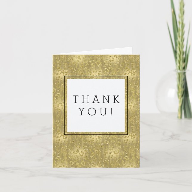 Merci Empreinte de léopard Gold Glittery (Devant)