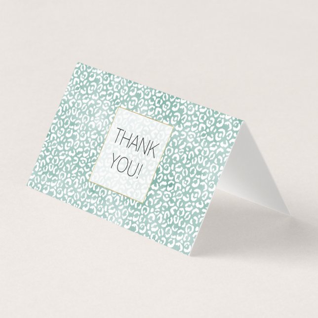 Merci Empreinte de léopard Mint Glam (Front)