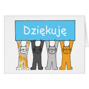 Merci en chats polonais de dessin