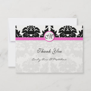 Merci en de fils de Damas roses et noirs