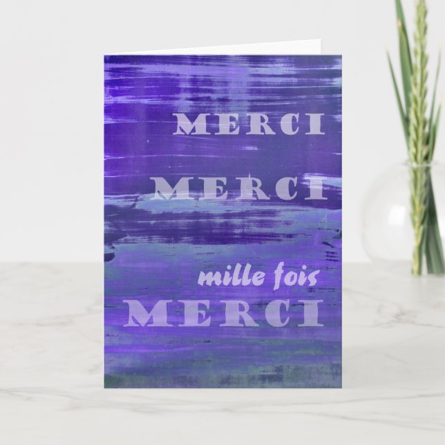 Merci en français (Devant)