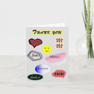 Merci en plusieurs langues