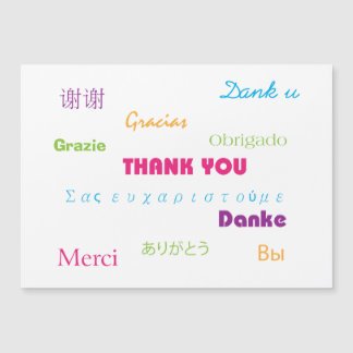 Merci en plusieurs langues coloré