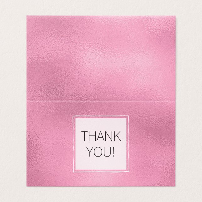 Merci en verre rose (Outside Unfolded)