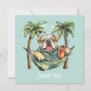 Merci English Bulldog En Haut Hawaïen