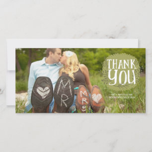 Merci épousant des cartes photos de concepteur