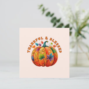 Merci et béni Citrouille d'automne