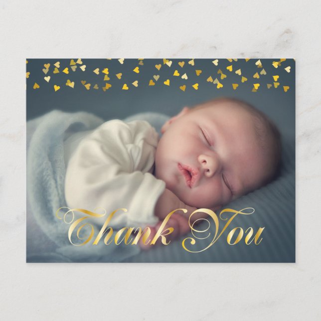 Merci et Faire-part de naissance bébé (Devant)