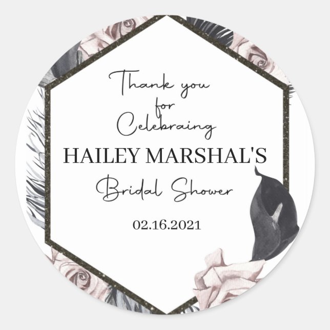 merci, étiquette favori, bohème, PLUIE DE MARIAGE (Devant)