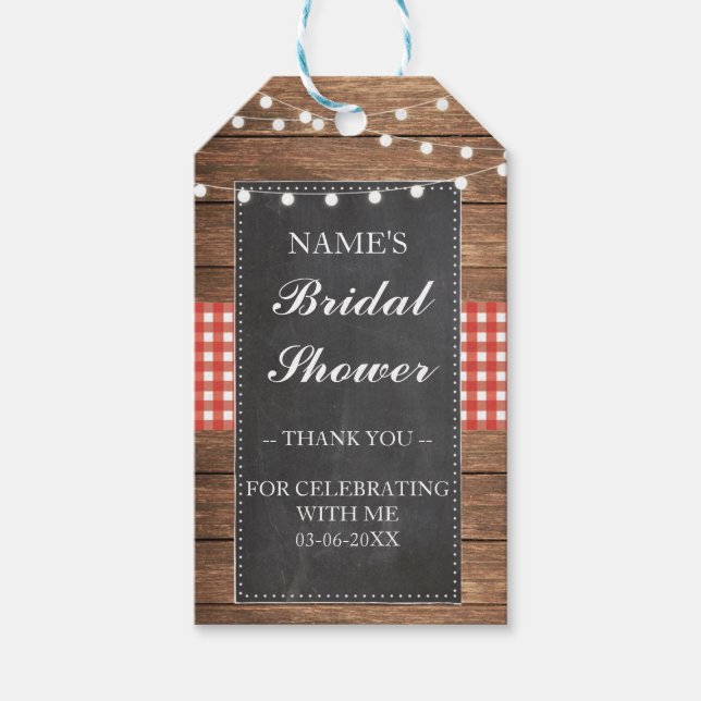 Merci Étiquette Favoriser Fête des mariées rouge b (Devant)