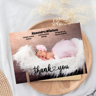 Merci Faire-part de naissance bébé