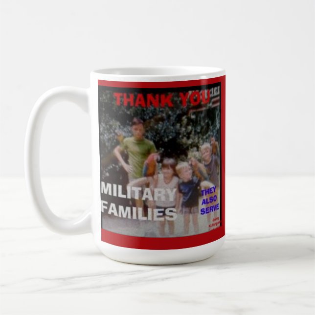 MERCI FAMILLES MILITAIRES Mug (Gauche)
