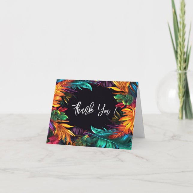 Merci | Feuillage Tropical Néon Gras (Devant)