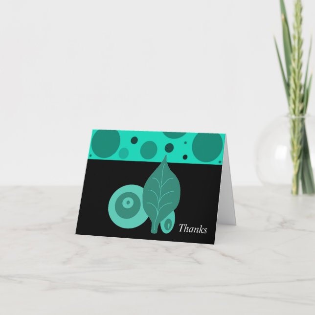Merci Feuille Verte et Noire (Devant)