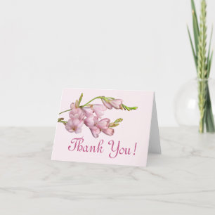 Merci ! Feuilles de verdure florale Cerise Rose