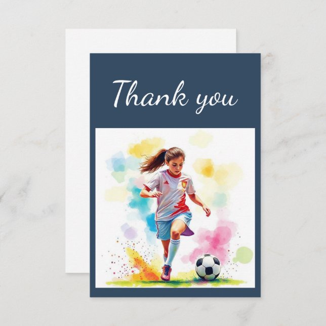 Merci Filles Joueur de football Coach, Sport de je (Devant / Derrière)