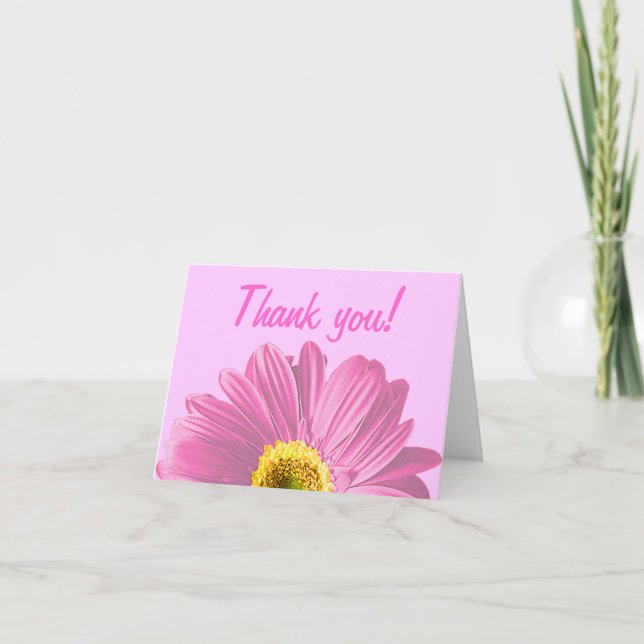 Merci Fleur Rose Faiseuse Ou Personnalisé (Devant)