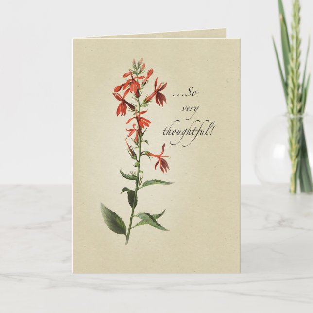 Merci Fleur sauvage rouge, religieux (Devant)