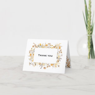 Merci fleur sauvage thème mariage papeterie