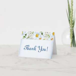 Merci ! Fleurs de marguerite et feuillage Merci !