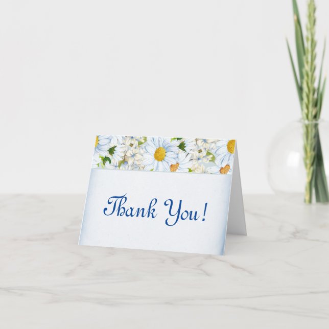 Merci ! Fleurs de marguerite et feuillage Merci ! (Devant)