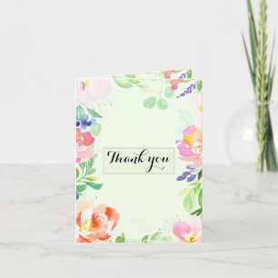 Merci floral à la menthe
