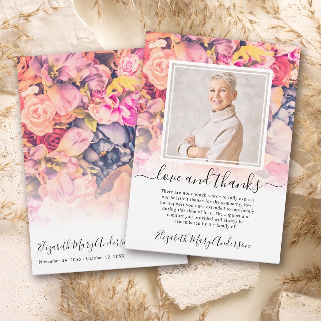 Merci floral brillant Bereavement Photo (Créateur téléchargé)